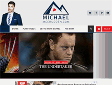 Tablet Screenshot of michaelmccrudden.com